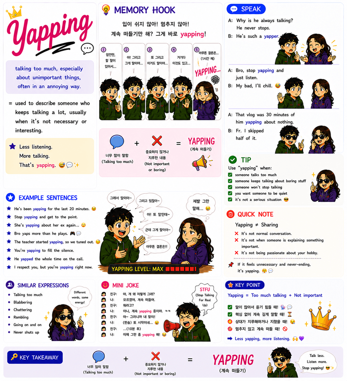 Yapping — AI-generated image (AI 생성 이미지)