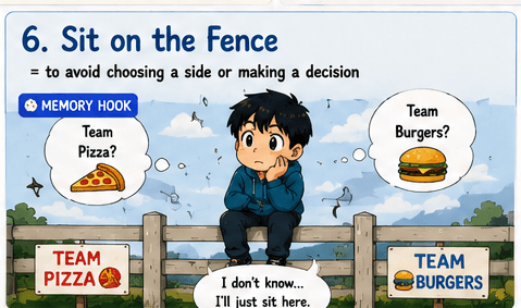 sit on the fence